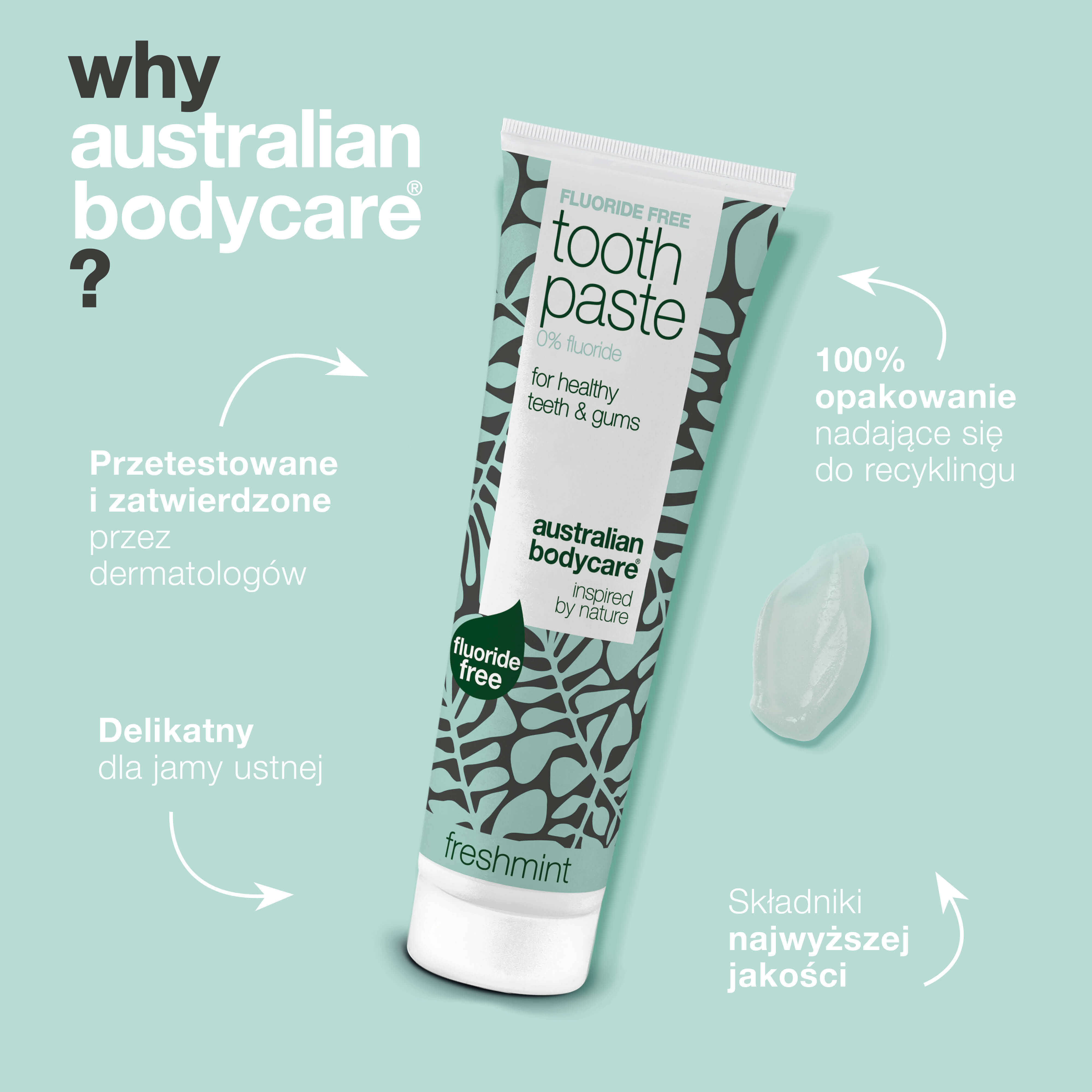 Pasta do zębów bez fluoru – dla zdrowych zębów i świeżego oddechu — Pasta do zębów bez fluoru usuwa płytkę nazębną, chroni dziąsła i odświeża oddech. Idealna do codziennego stosowania.