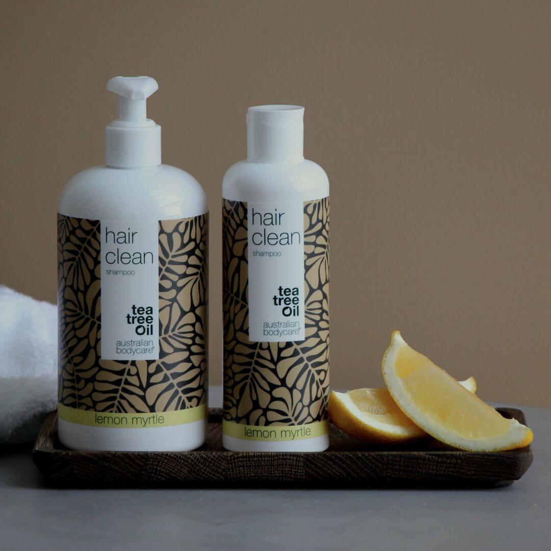 4 szampony Tea Tree 500 ml Lemon Myrtle za cenę 3 — oferta specjalna - Zestaw 4 szamponów (500ml): Tea Tree Oil i Lemon Myrtle