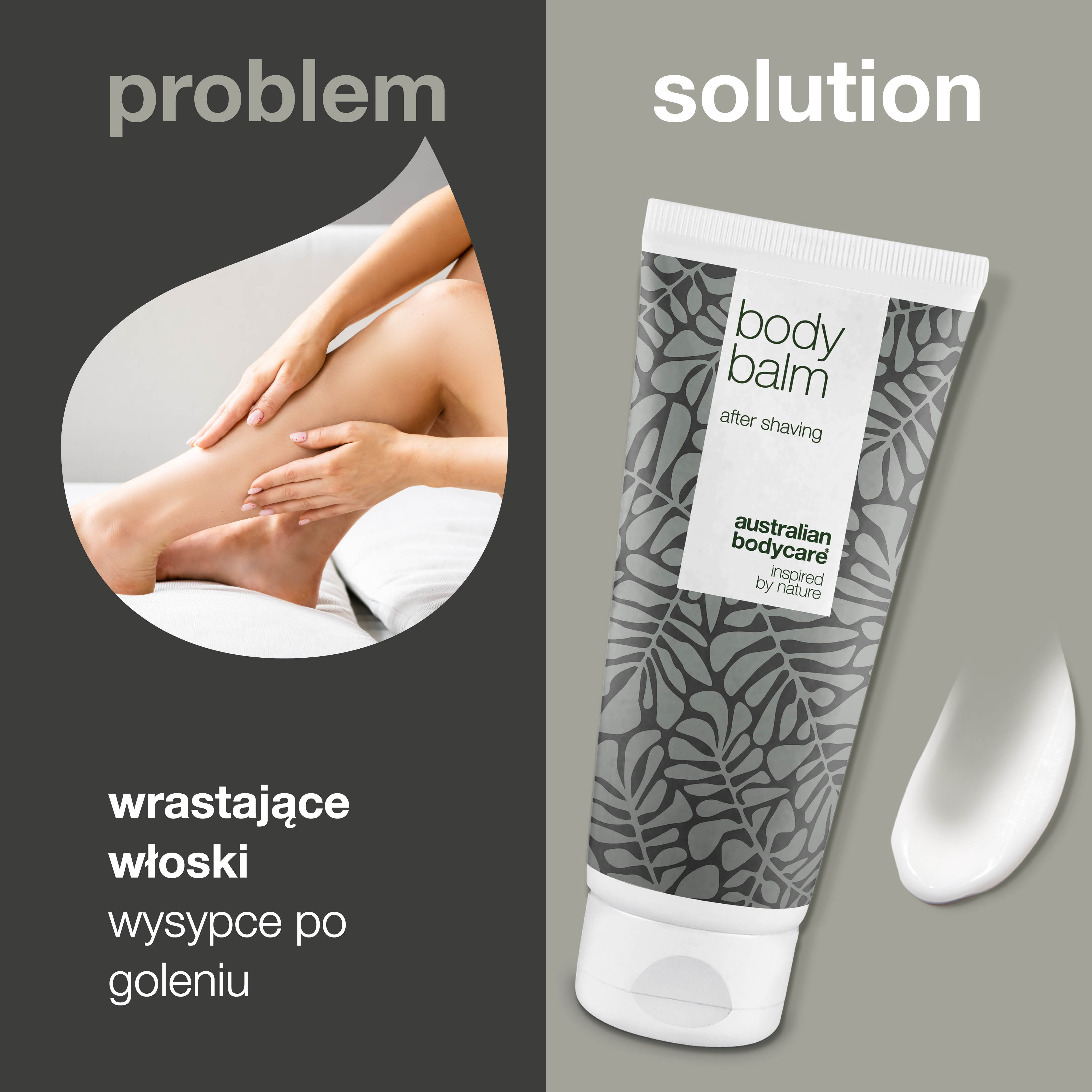 Balsam po goleniu na nierówności po goleniu - Odżywczy balsam po goleniu na wrastające włoski i czerwone plamy