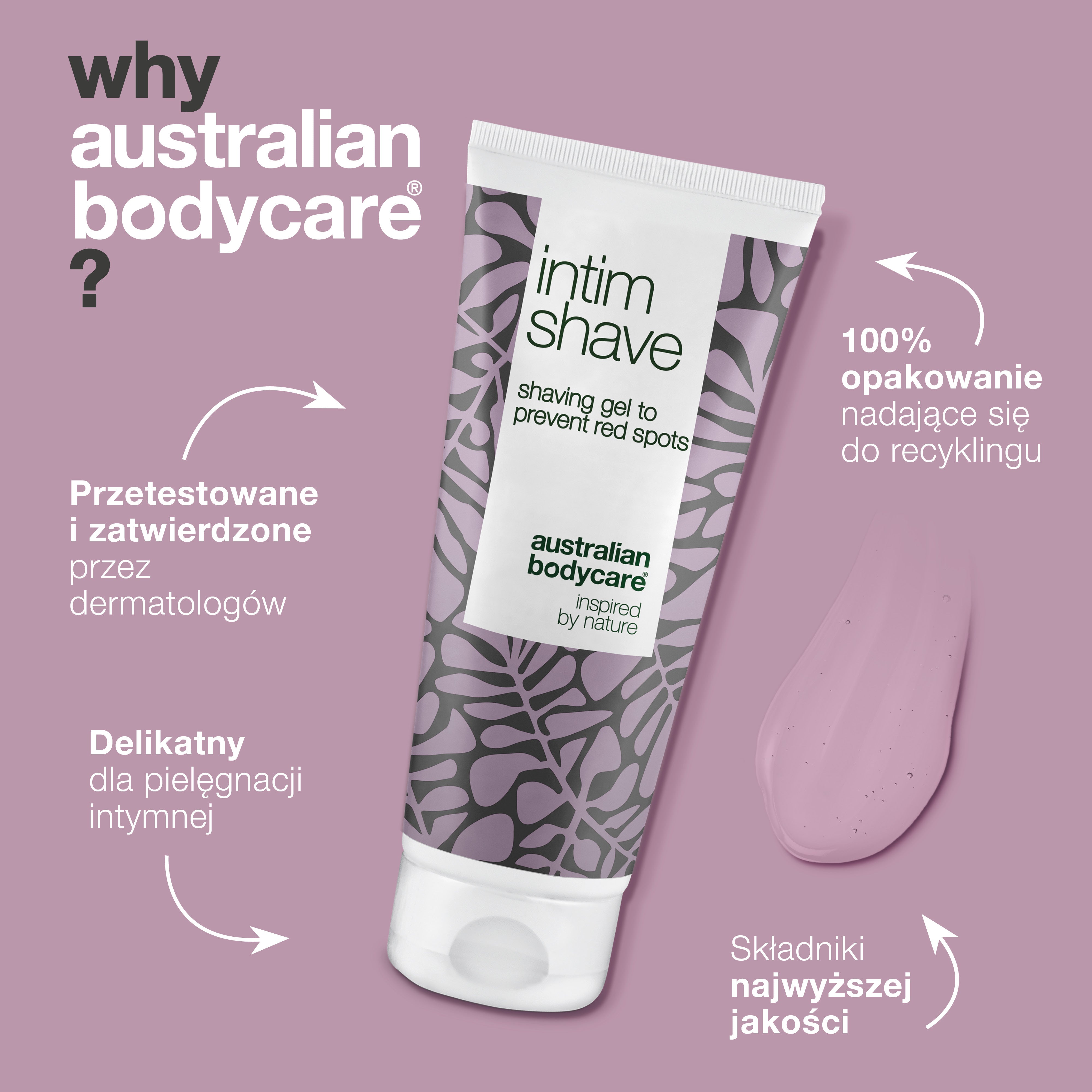 Żel do golenia okolic intymnych przeciw pryszczom i wrastającym włosom