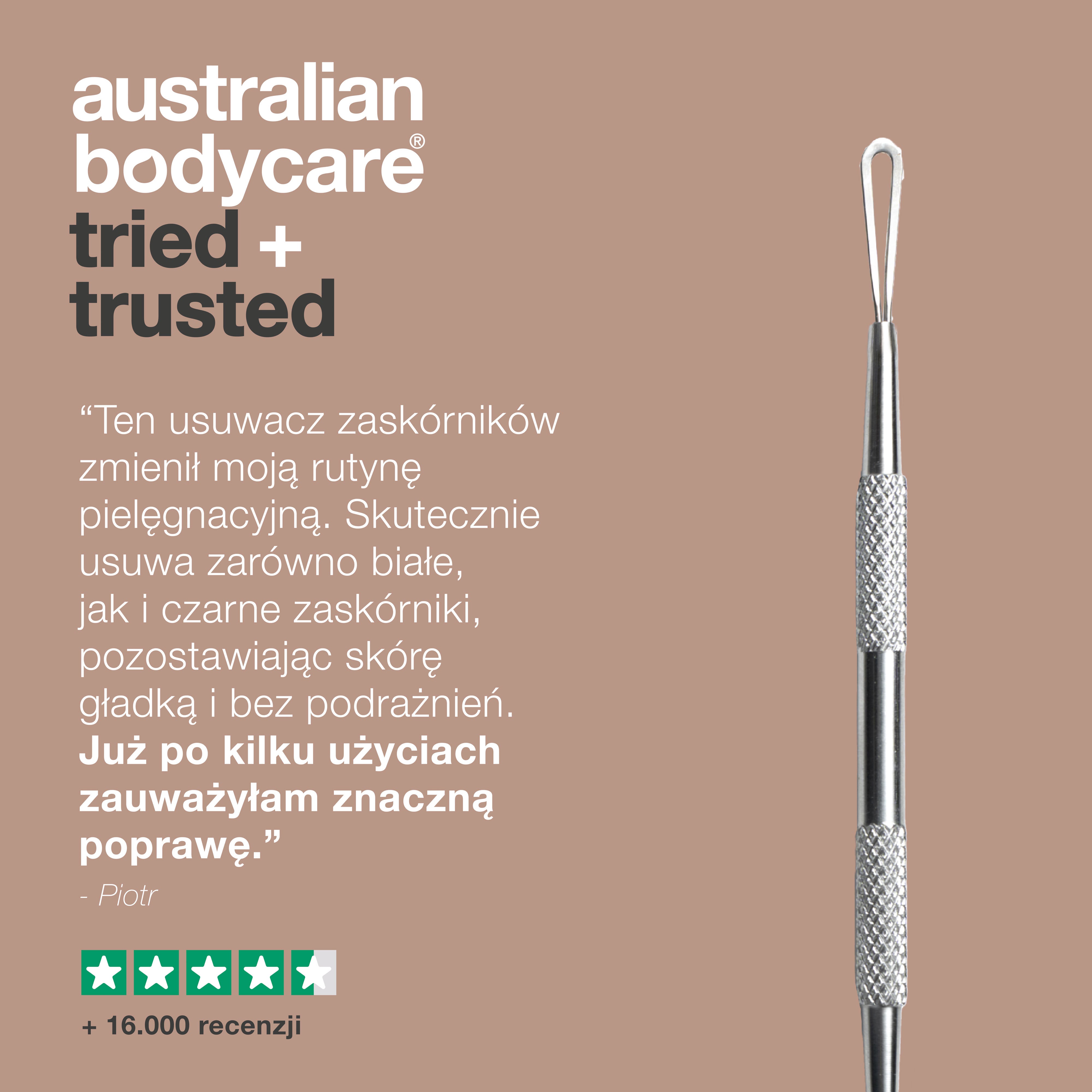 Australijski środek do usuwania zaskórników do ciała – pozbądź się zaskórników