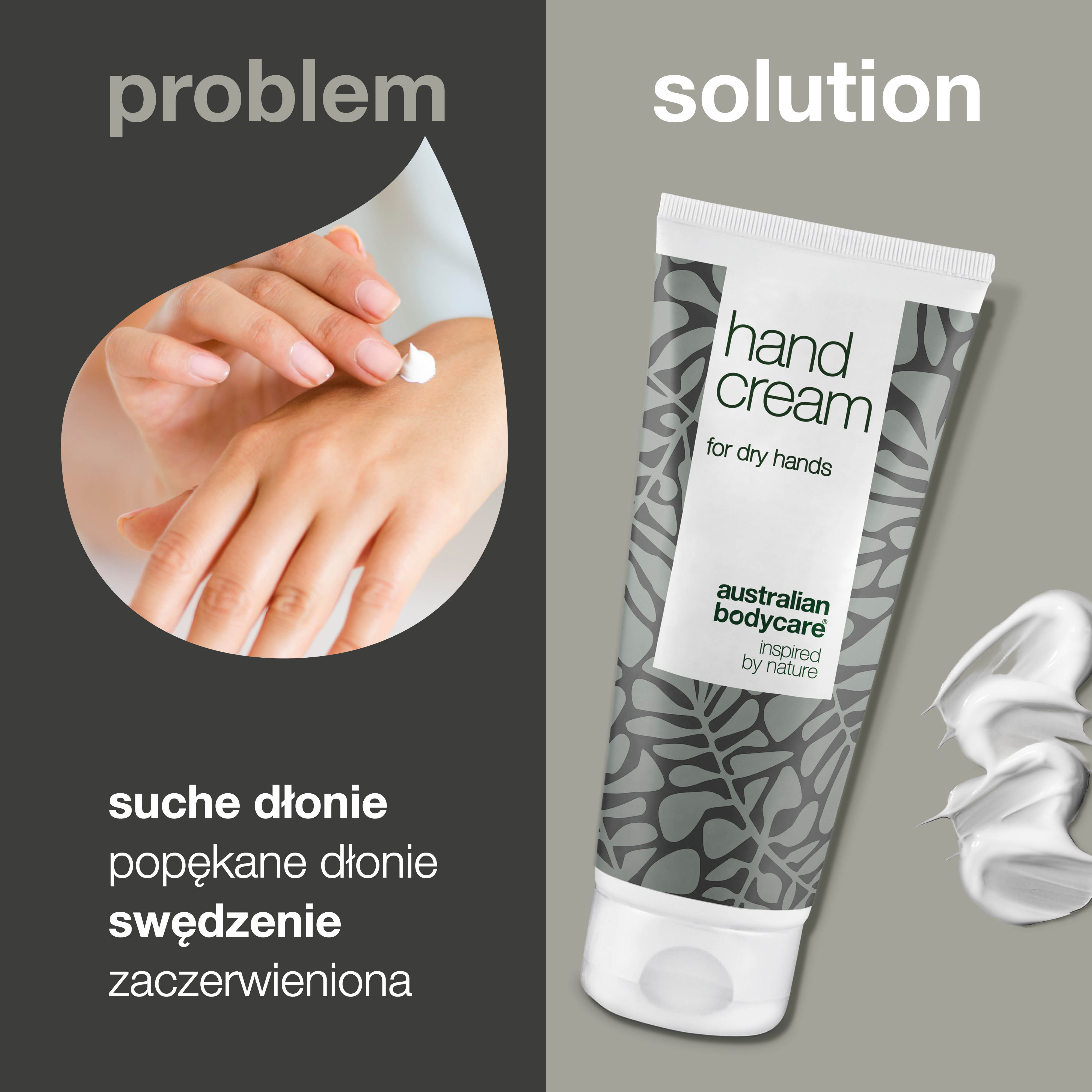 Krem do rąk z drzewa herbacianego do czerwonych i suchych dłoni — Balsam do rąk do codziennej pielęgnacji spierzchniętych, podrażnionych lub zaczerwienionych dłoni
