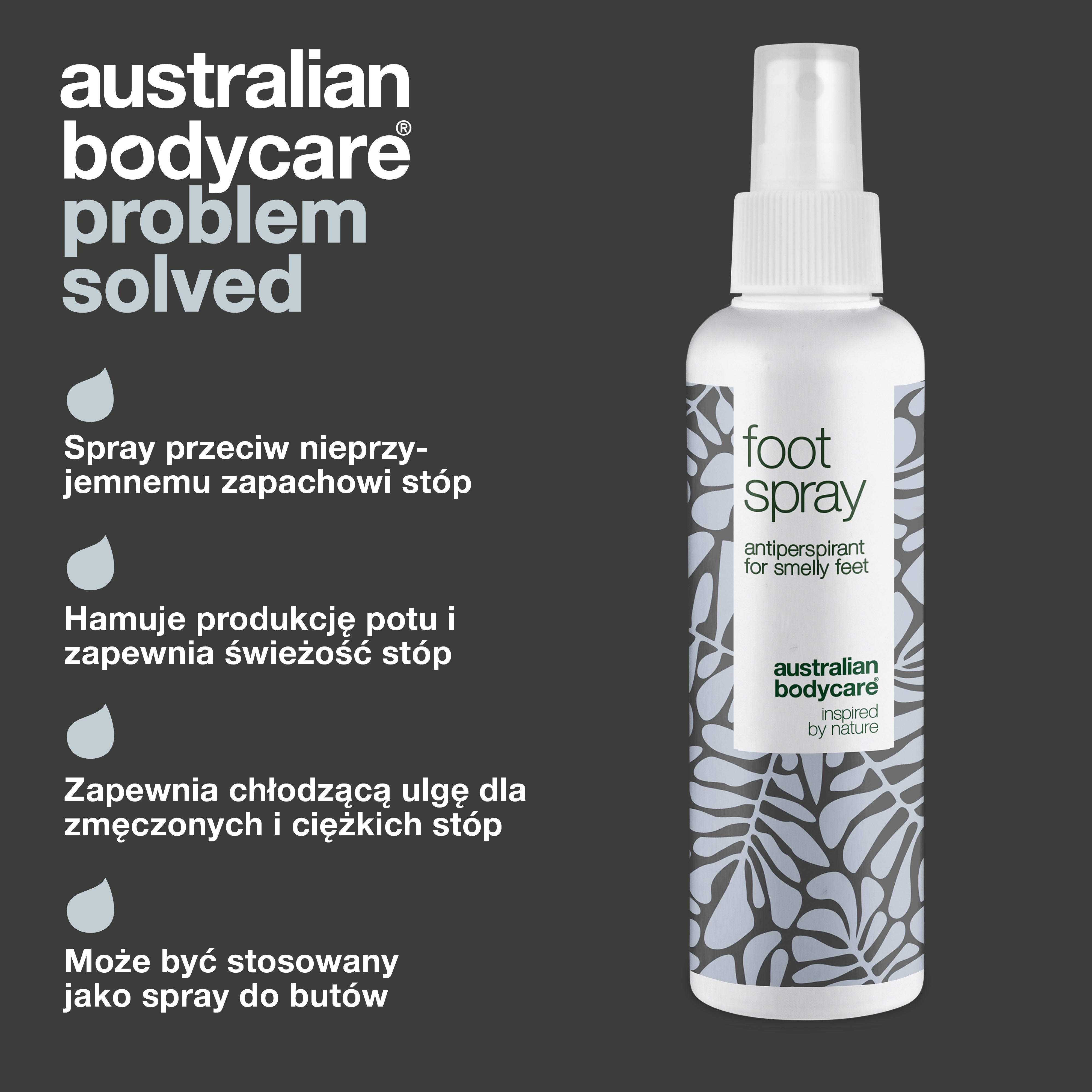 Antyzapachowy spray do stóp - Antyperspirant w sprayu do spoconych, śmierdzących stóp i palców