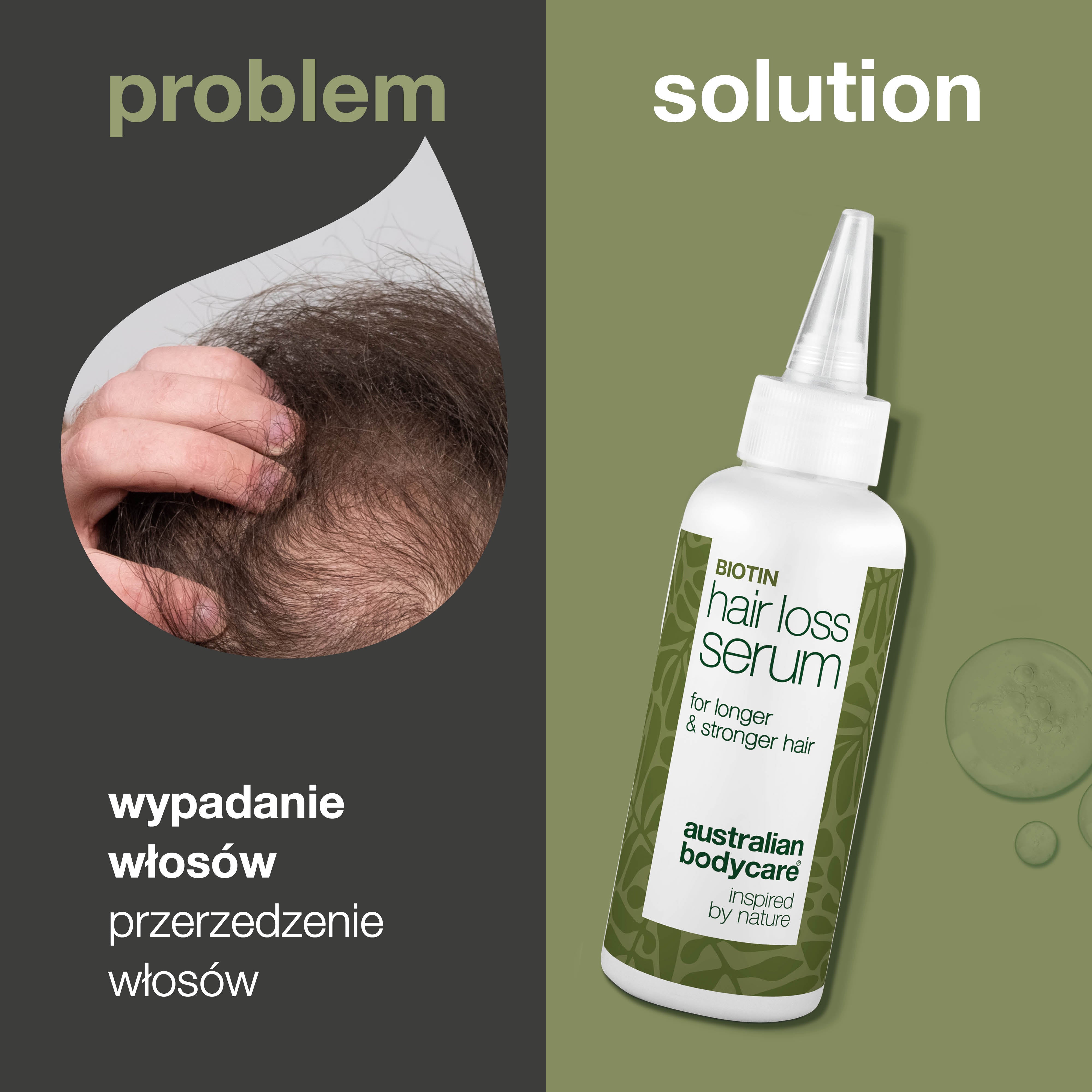 Serum na wypadanie włosów z biotyną, Capilia Longa & kofeiną — Serum przeciw wypadaniu włosów z biotyną, Capilia Longa & kofeiną. Wzmacnia cienkie włosy i odżywia skórę głowy dla zdrowego wzrostu.