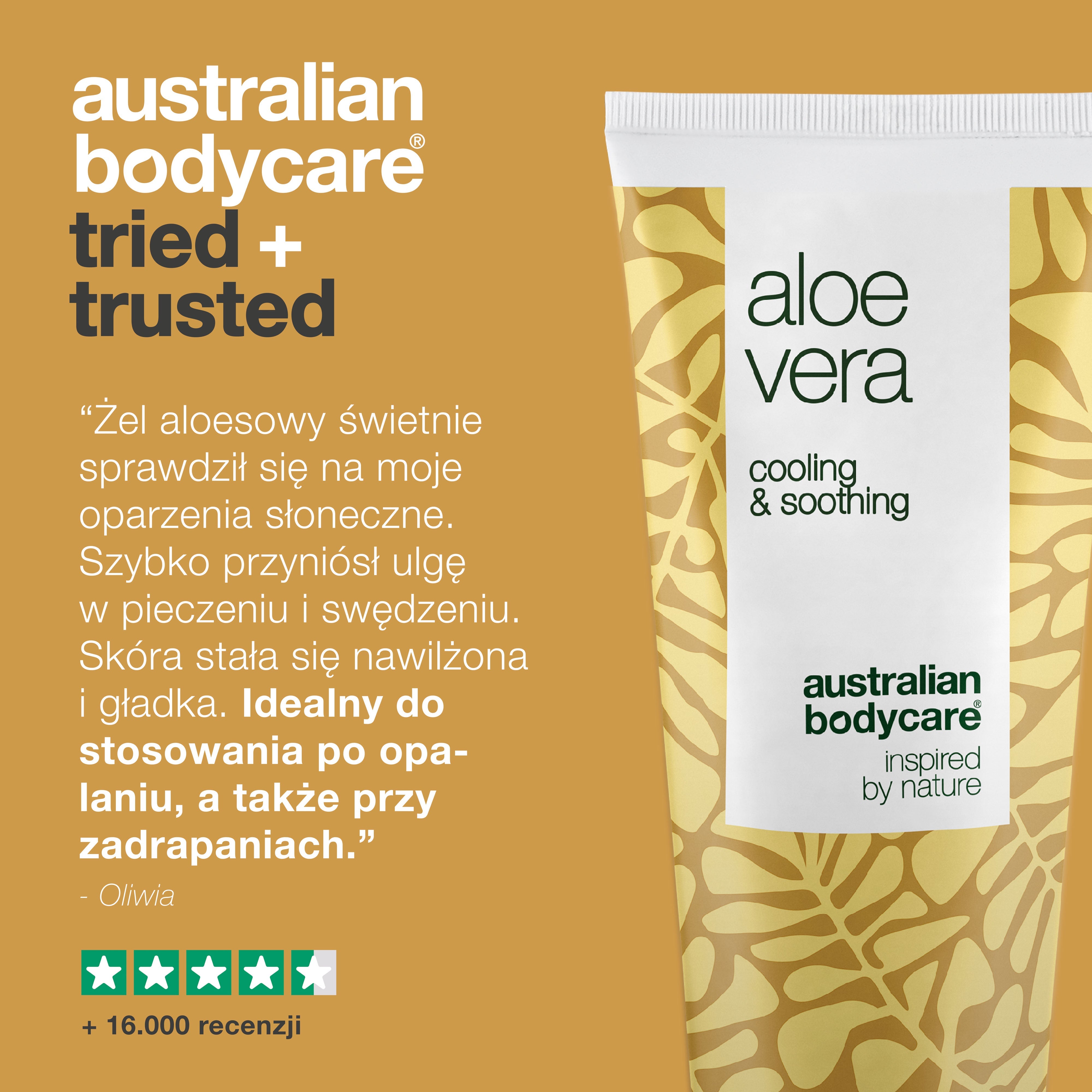 Organiczny żel Aloe Vera – Nawilżająca i odświeżająca pielęgnacja skóry – Organiczny żel Aloe Vera nawilża i odświeża suchą i eksponowaną na słońce skórę. Nietłusta, szybko wchłaniająca się formuła do codziennej pielęgnacji skóry.