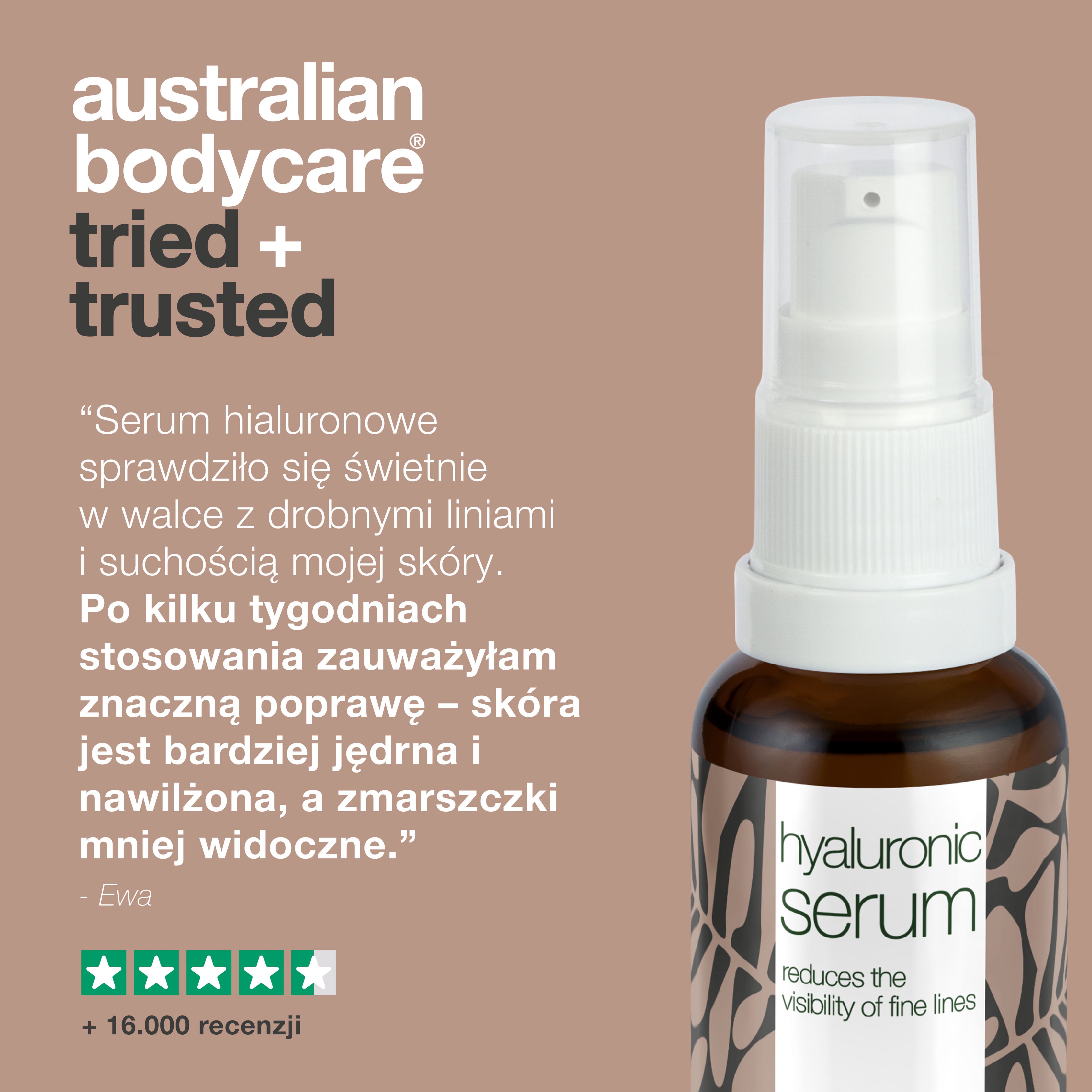 Serum do twarzy dla promiennej skóry i drobnych zmarszczek — Codzienne nawilżenie i blask. Redukuje drobne zmarszczki i suchość dzięki naturalnym składnikom aktywnym. Odpowiedni dla skóry wrażliwej lub dojrzałej.