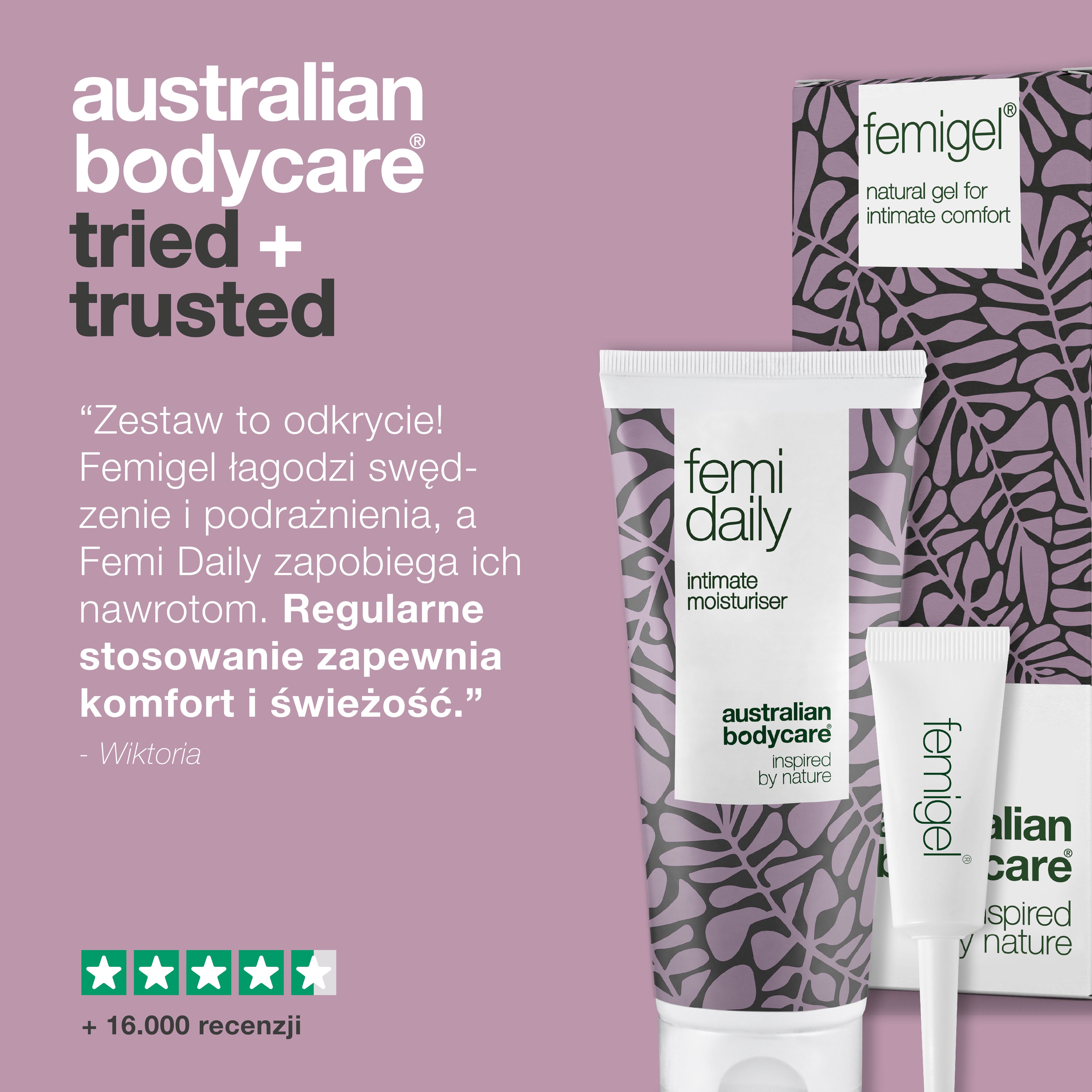 2 produkty intymne na dolegliwości intymne — Produkty intymne na suchość pochwy, swędzenie narządów płciowych i nieprzyjemny zapach z pochwy