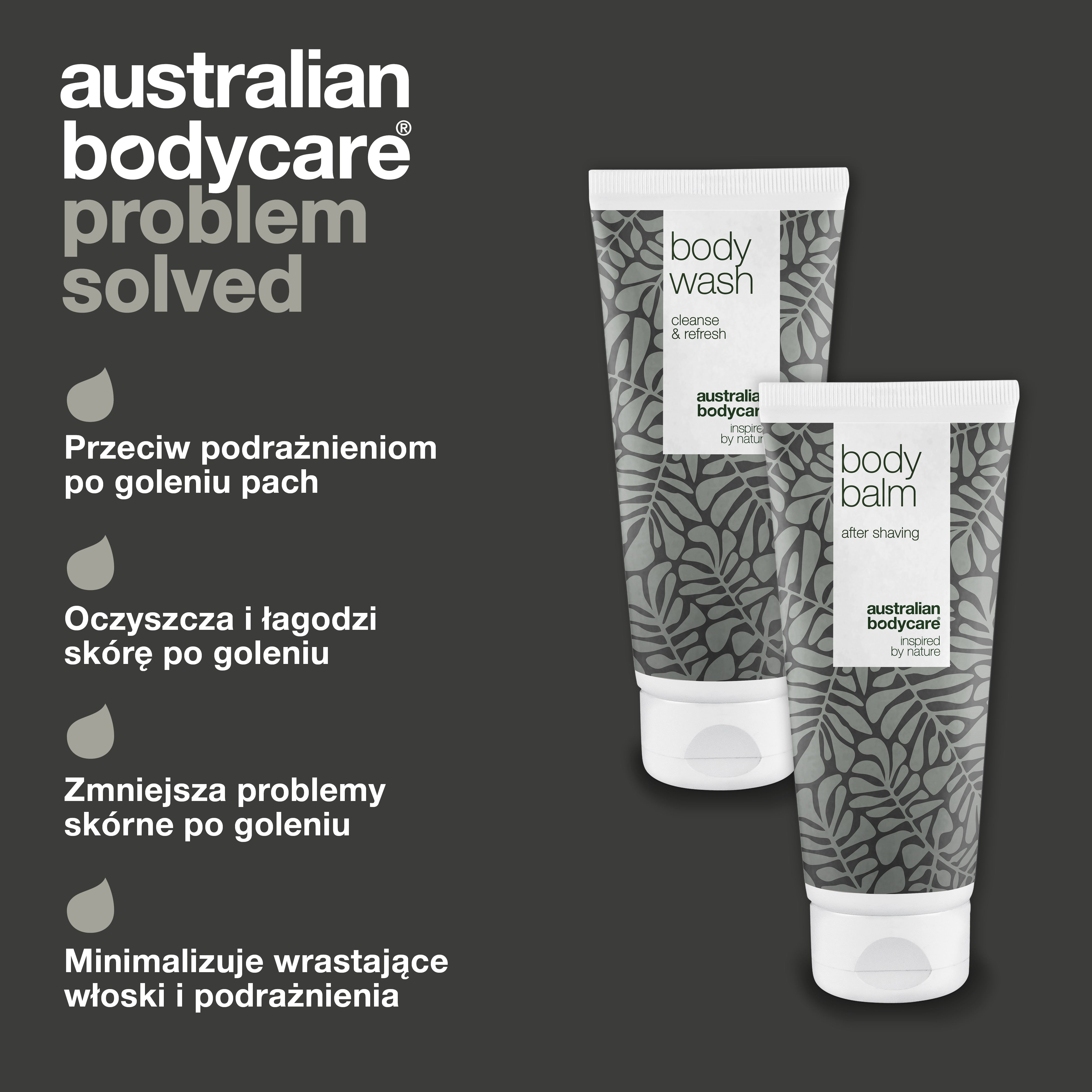 Pakiet pielęgnacyjny do golenia pod pachami - 2 produkty przeciw poparzeniom brzytwą pod pachami po depilacji