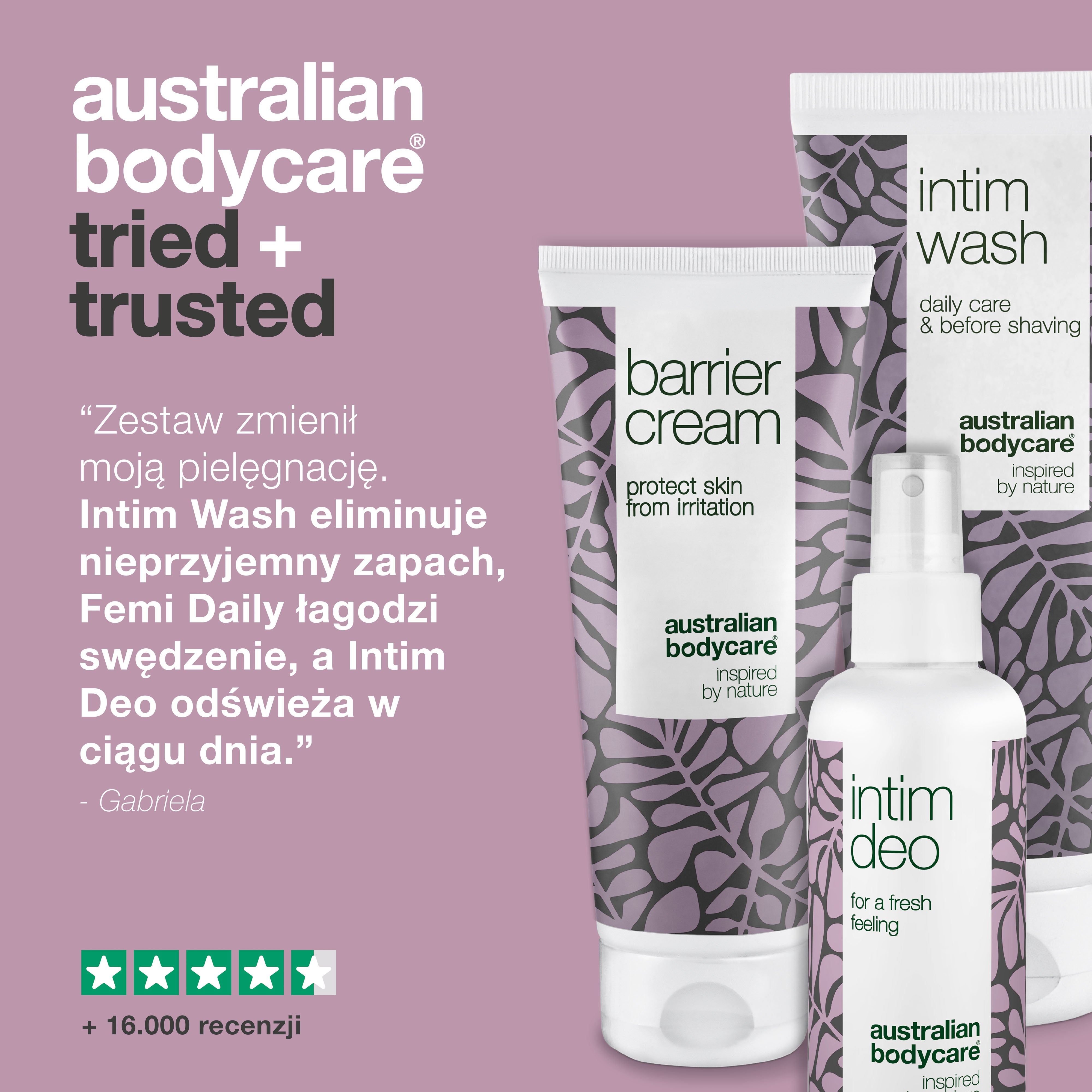 Daily Incontinence Odor Care Kit — 3 produkty minimalizujące nieprzyjemne zapachy intymne związane z nietrzymaniem moczu