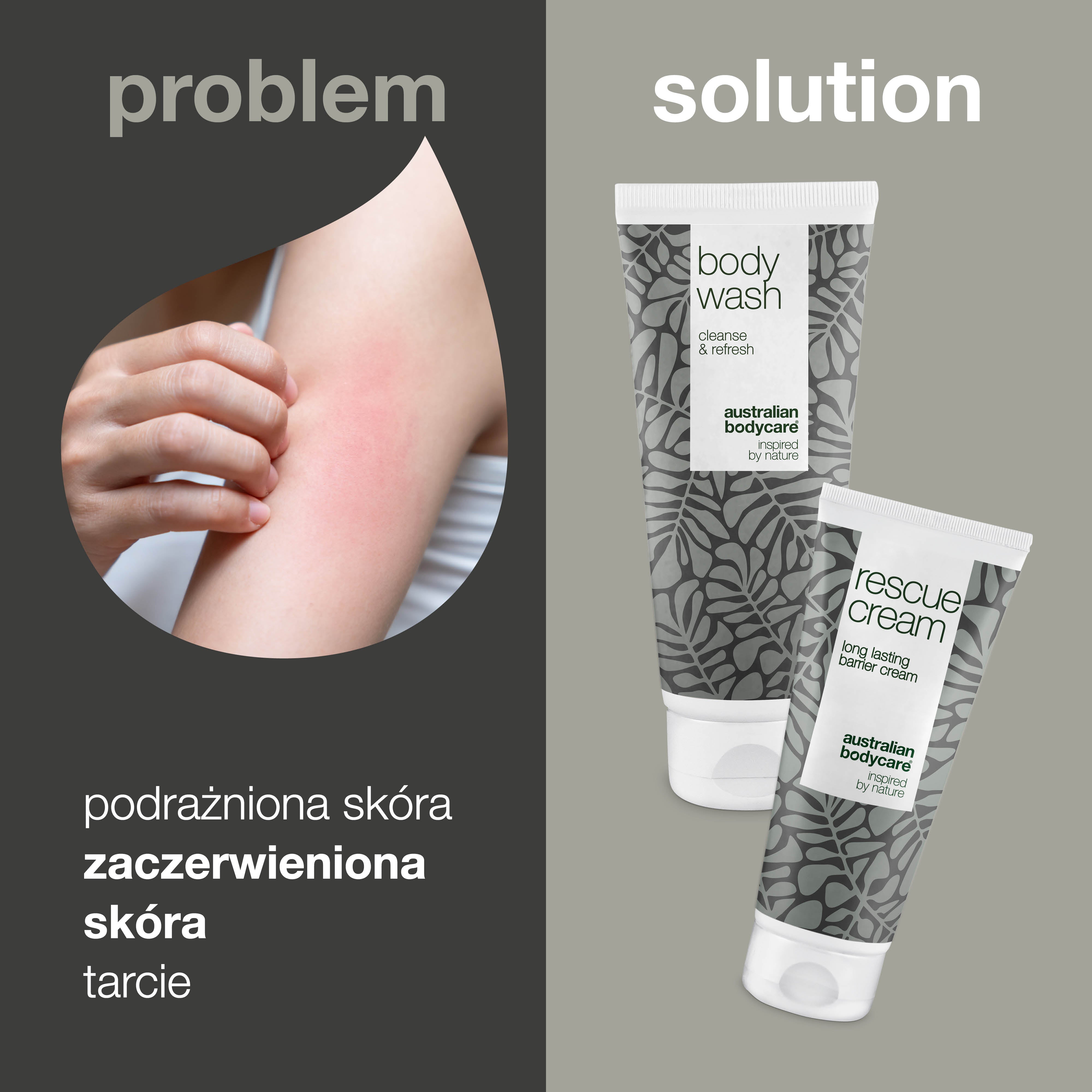 Zestaw kosmetyków dla skóry czerwonej, narażonej i uszkodzonej  — 2 produkty do pielęgnacji i ochrony uszkodzonej skóry