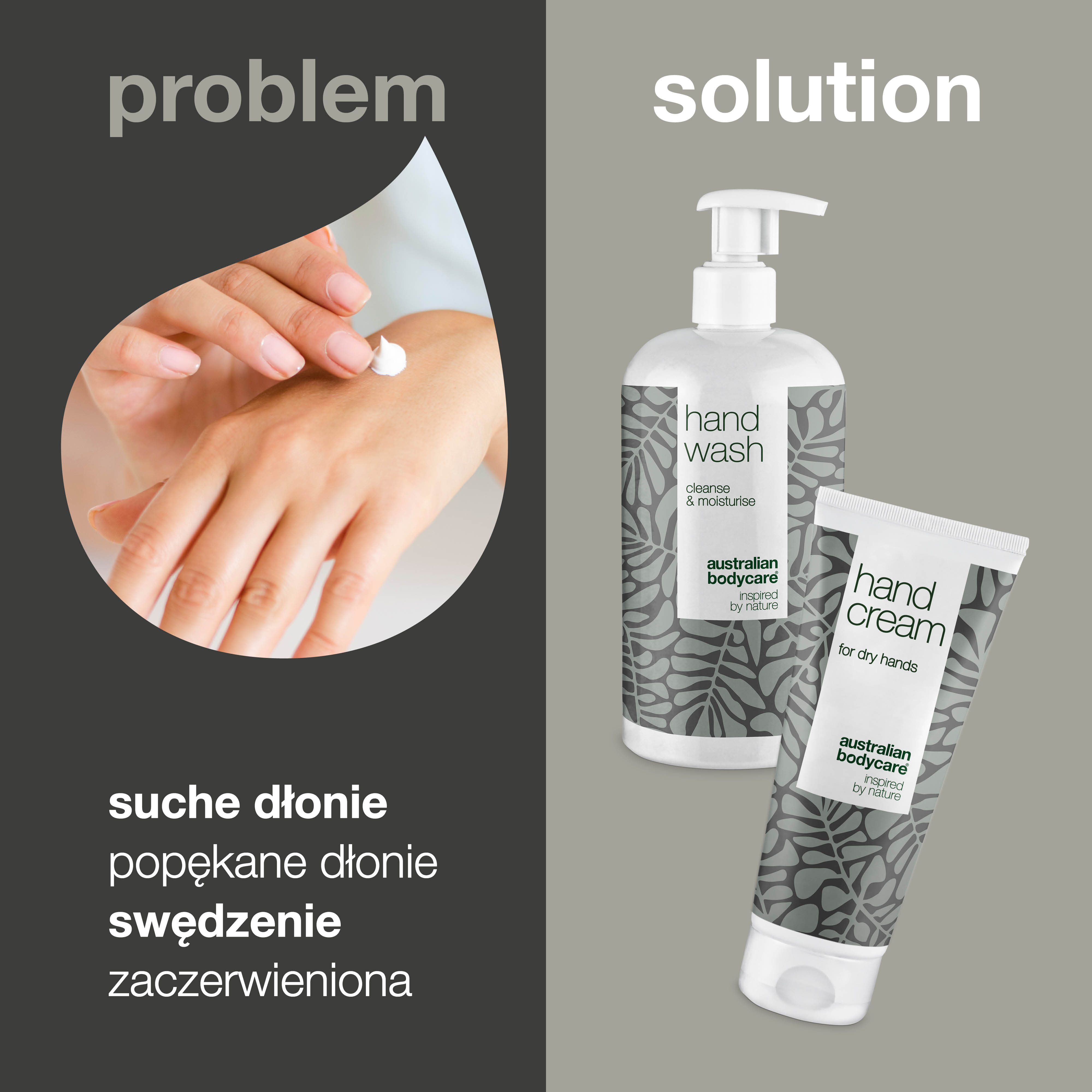 Zestaw do swędzących rąk do skóry suchej i podrażnionej - Mydło i krem ​​do spierzchniętych i suchych dłoni