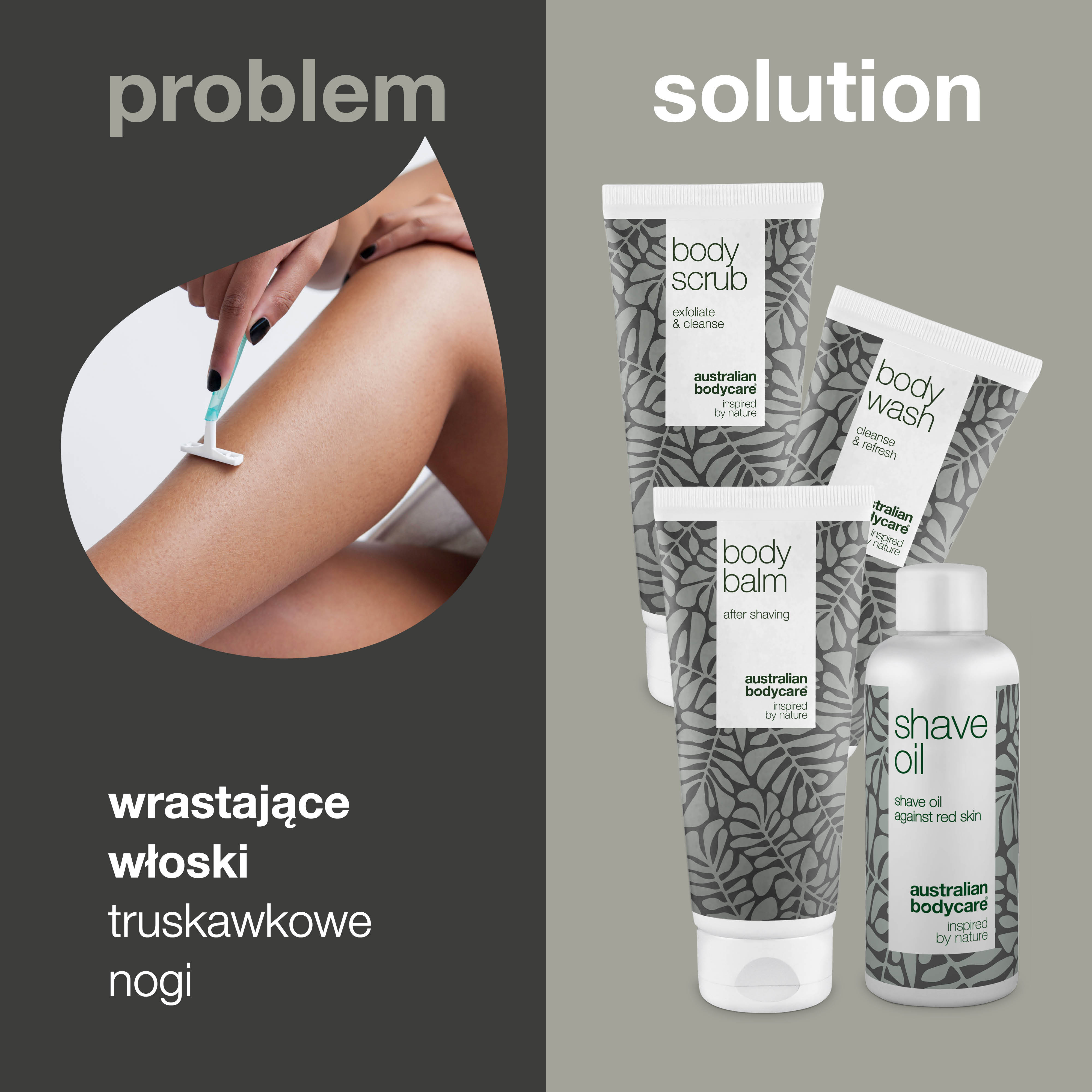 Zestaw do golenia ciała Red Razor Bump: eliminuje wrastające włoski, smugi i oparzenia brzytwą.