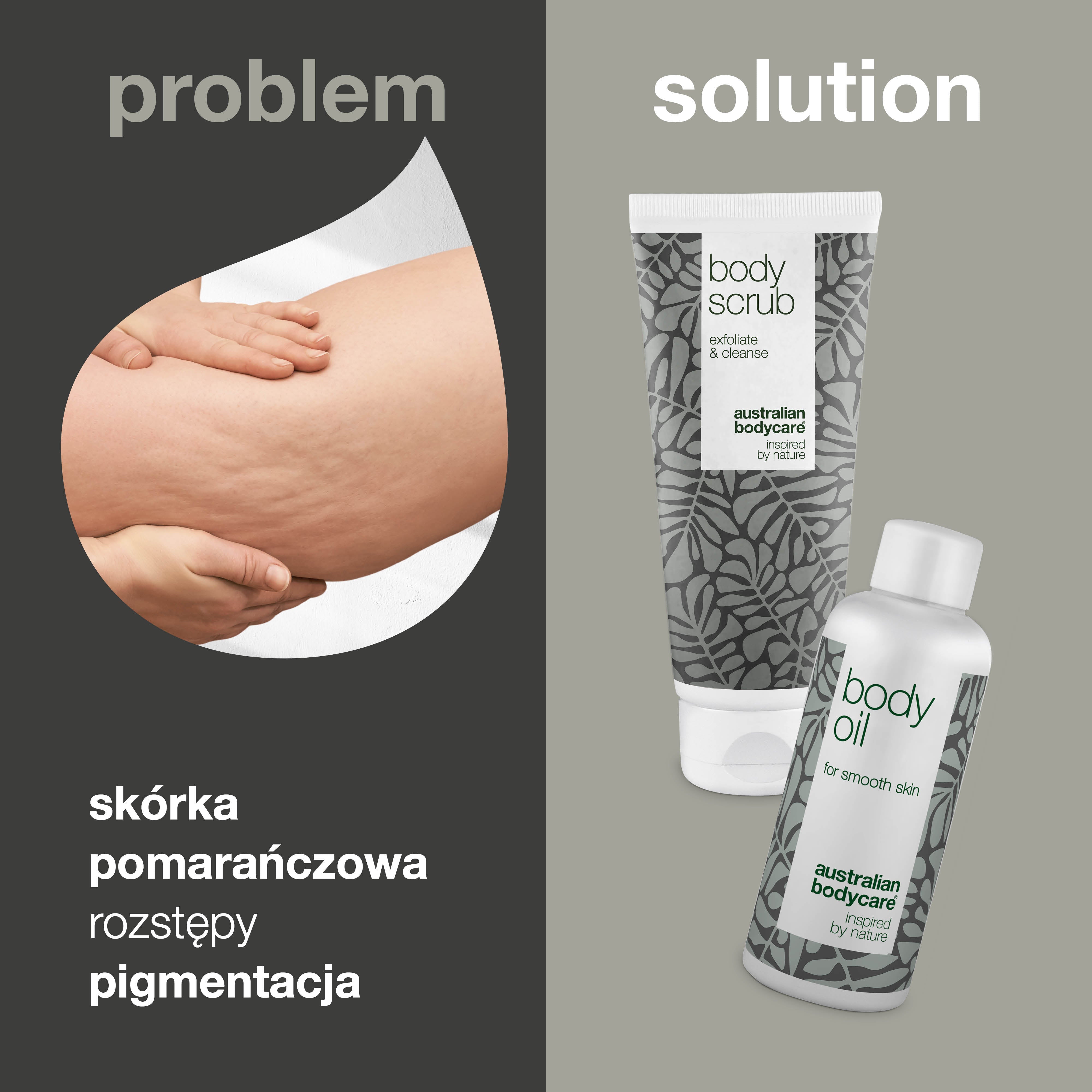 Zestaw na skórkę pomarańczową i cellulit — 2 produkty do redukcji skórki pomarańczowej i cellulitu na całym ciele