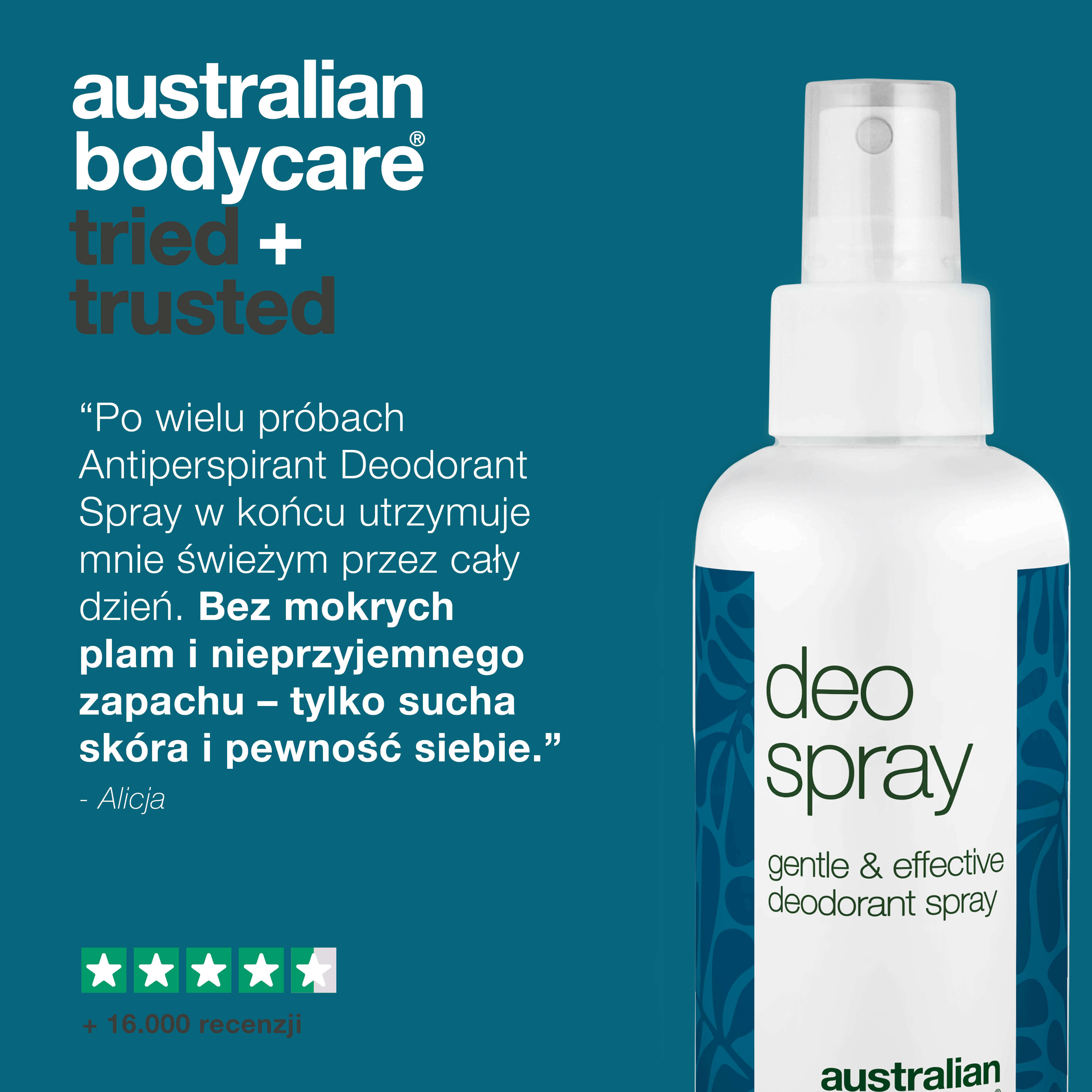 Antyperspirant Dezodorant w sprayu - zwalcza pot i nieprzyjemny zapach - Kontroluj pot i nieprzyjemny zapach dzięki temu długotrwałemu dezodorantowi w sprayu. Testowany dermatologicznie i odpowiedni dla każdego rodzaju skóry.