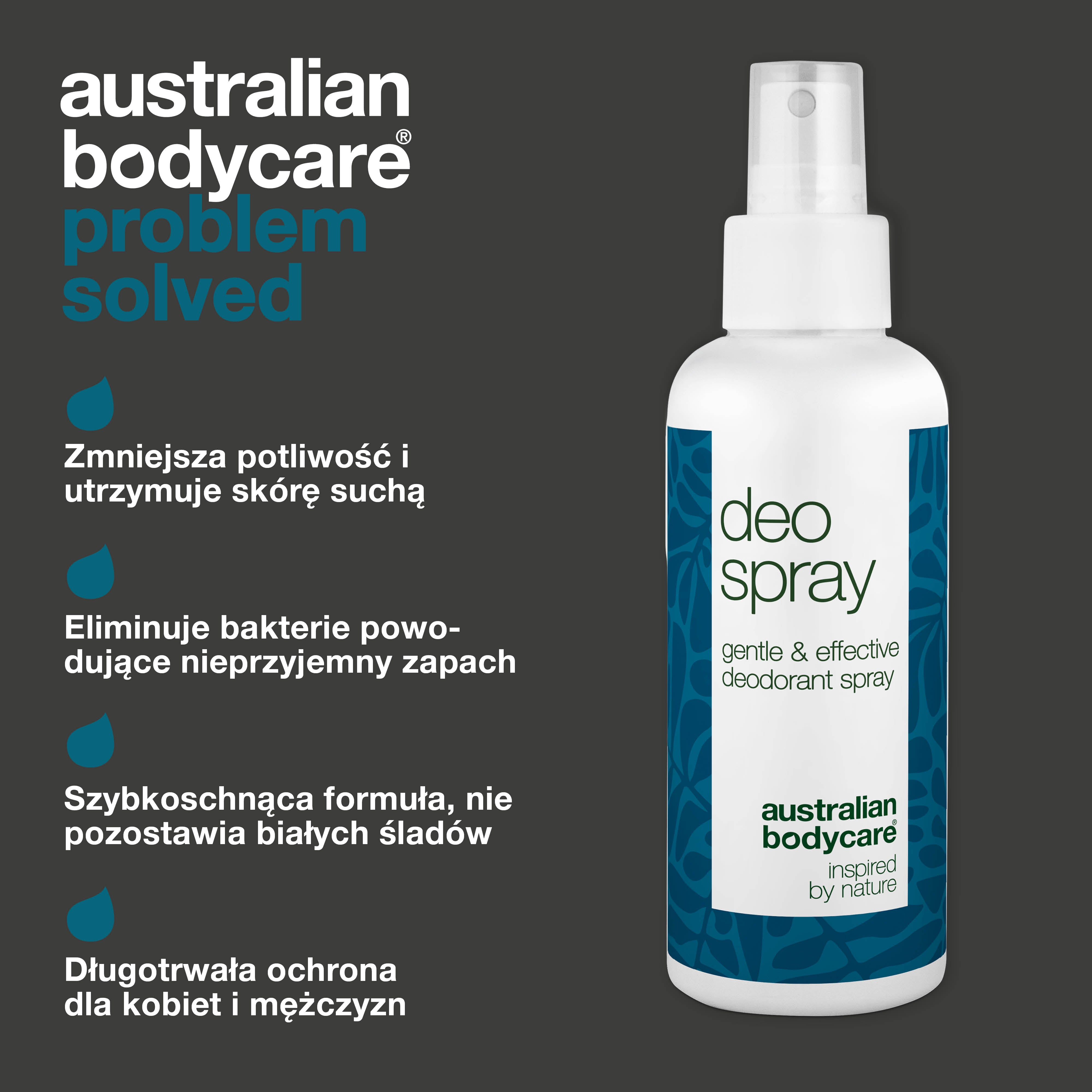 Antyperspiracyjny dezodorant – Ochrona przed potem i zapachem — Kontroluj pot i unikaj nieprzyjemnych zapachów dzięki temu długotrwałemu dezodorantowi. Testowany dermatologicznie, delikatny dla skóry.