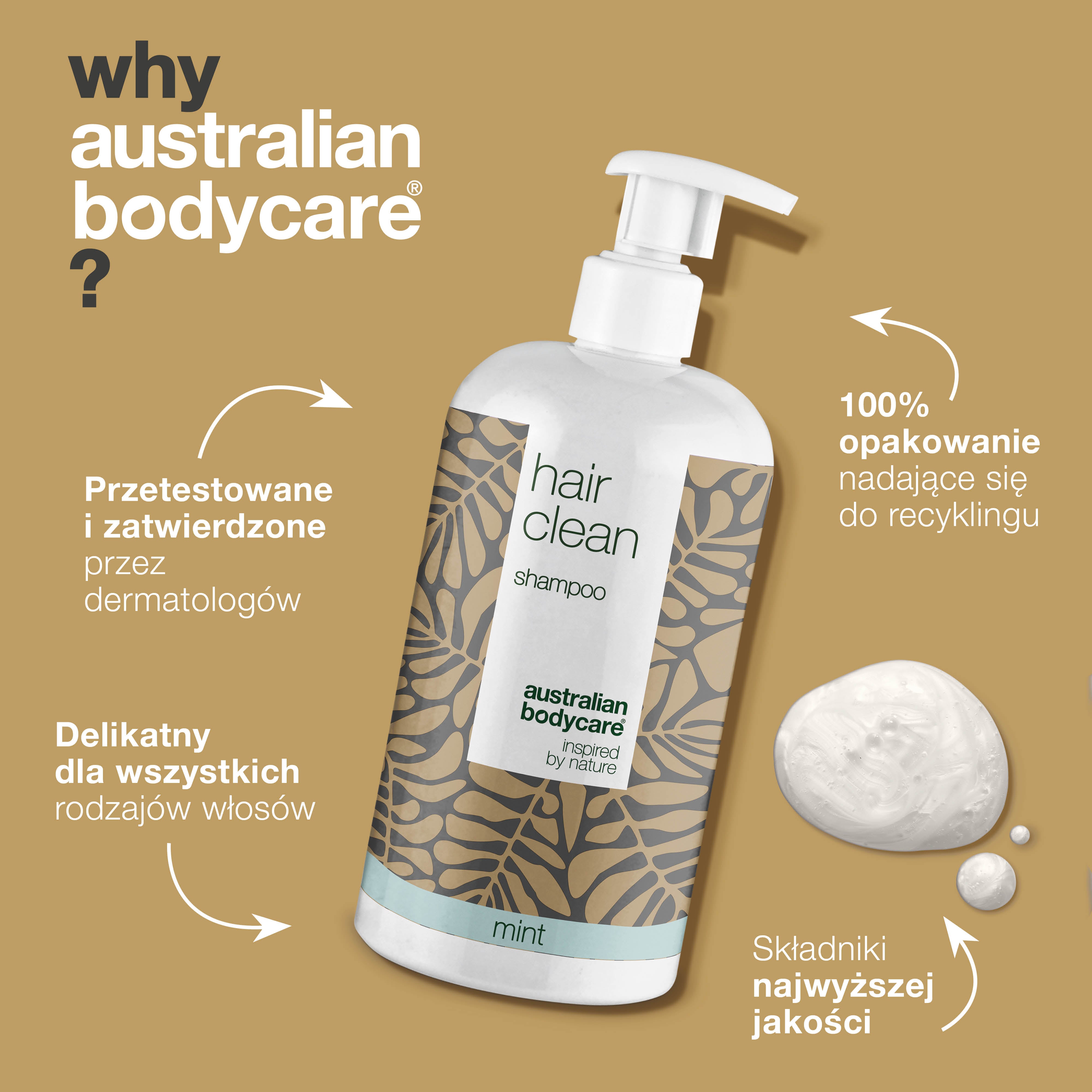 4 szampony Tea Tree 500 ml Mint za cenę 3 - oferta specjalna — Zestaw 4 szamponów (500 ml): Tea Tree Oil i Mint