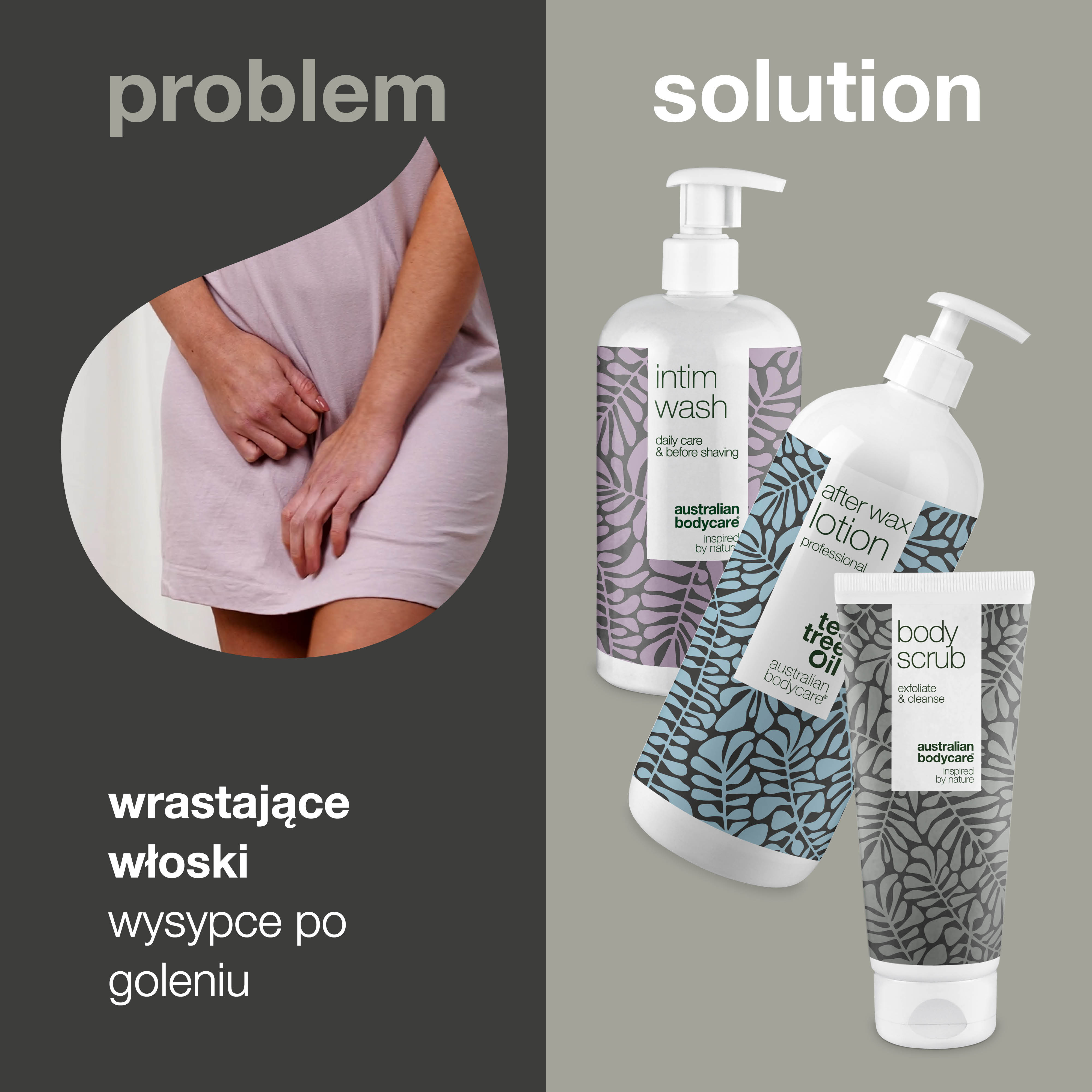 Zestaw do depilacji brazylijskiej — 3 produkty do usuwania włosków z okolic bikini i okolic intymnych