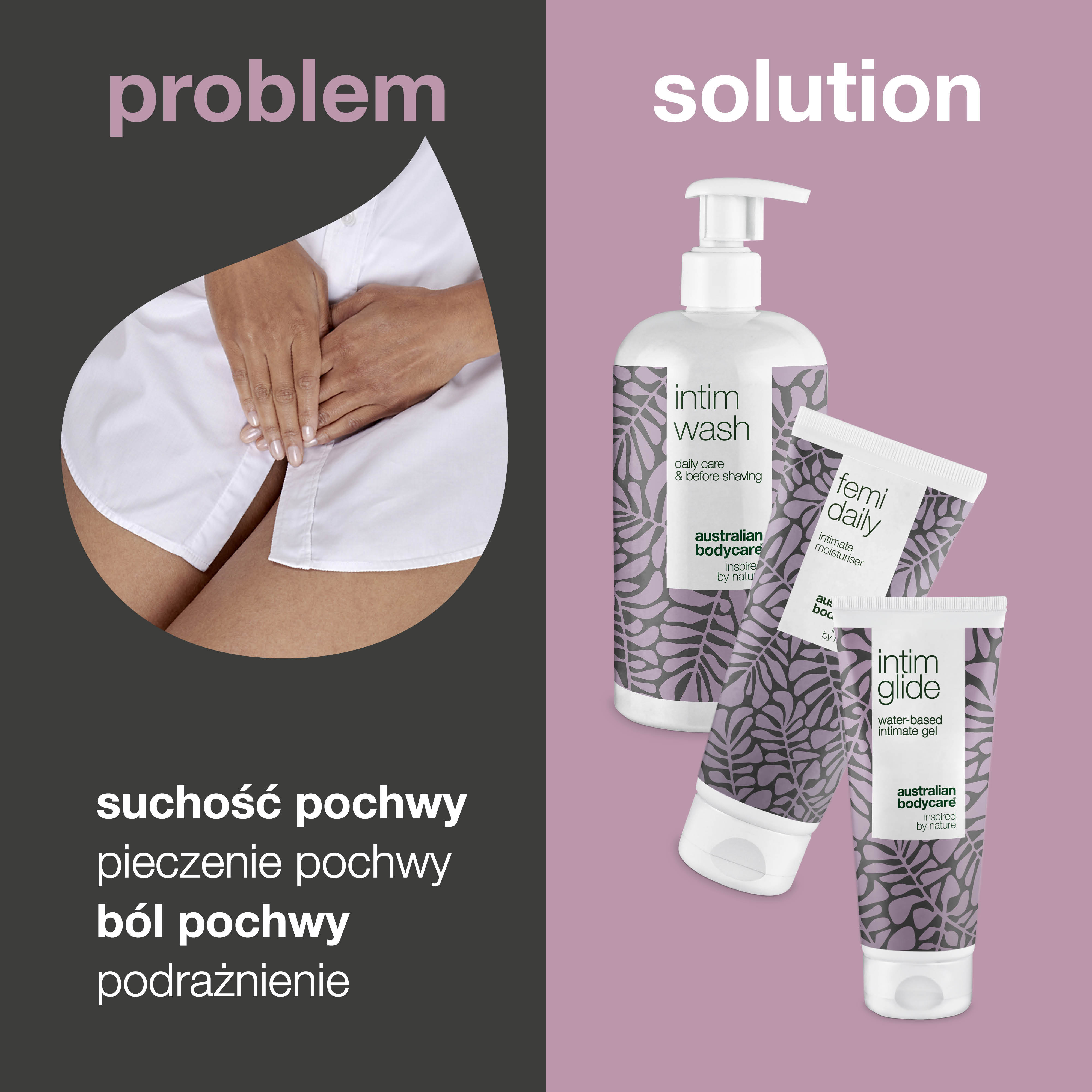Zestaw łagodzący ból po seksie — 3 produkty intymne łagodzące dyskomfort intymny podczas seksu
