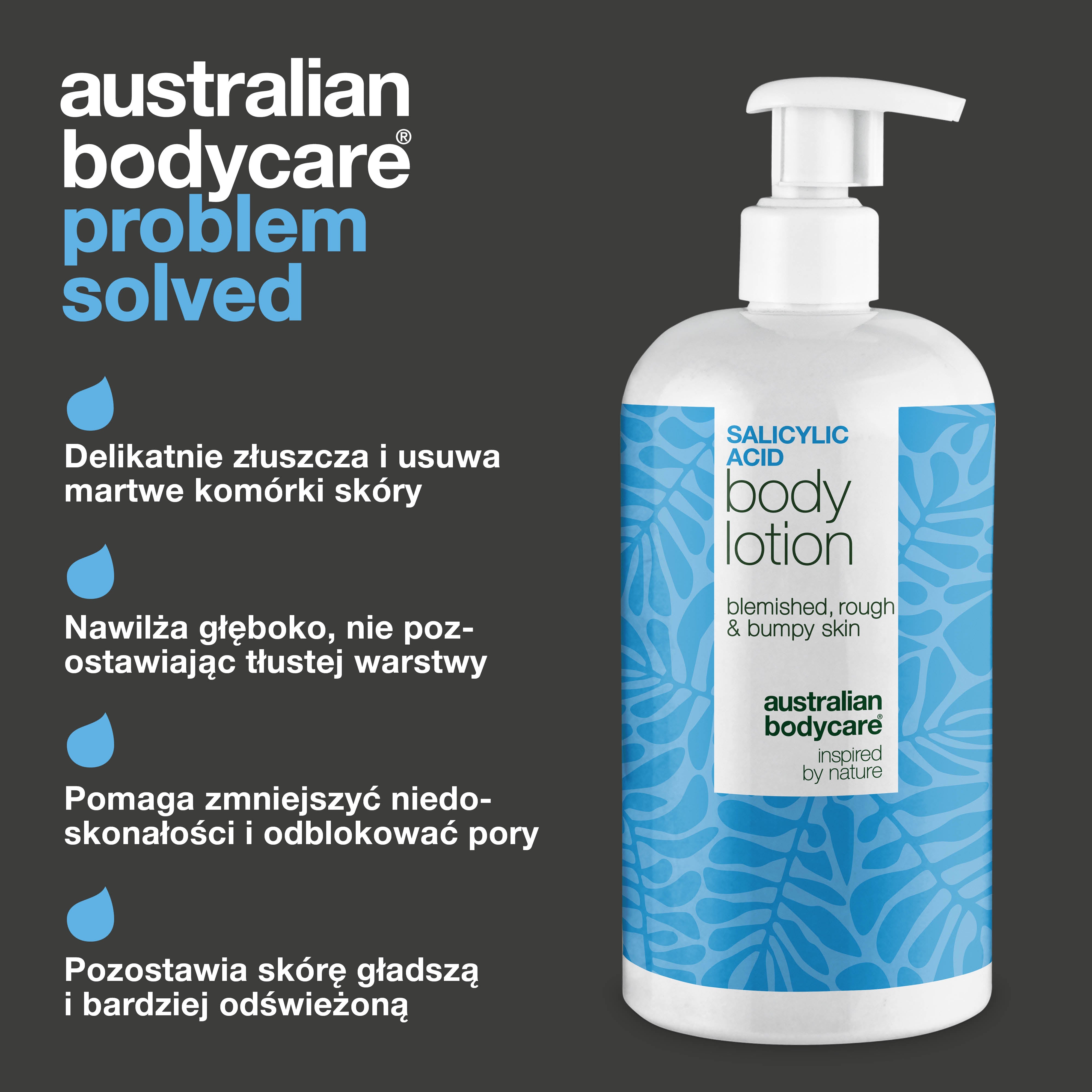 Balsam do ciała z kwasem salicylowym – skóra sucha i szorstka — Balsam z kwasem salicylowym, który złuszcza, nawilża i wygładza suchą oraz szorstką skórę. Idealny do codziennej pielęgnacji.