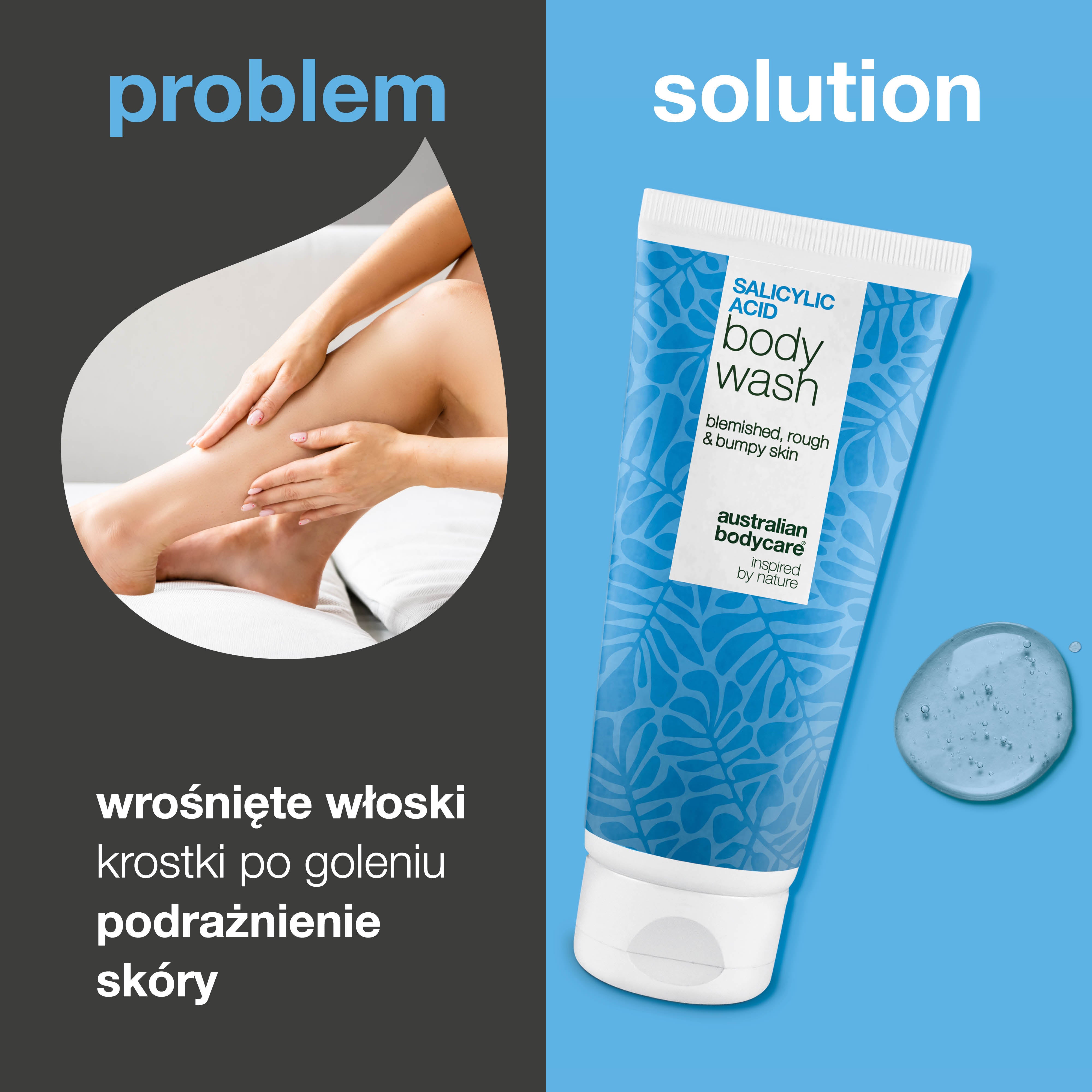 Żel do golenia z kwasem salicylowym – zapobiega wrastającym włoskom i łagodzi podrażnienia