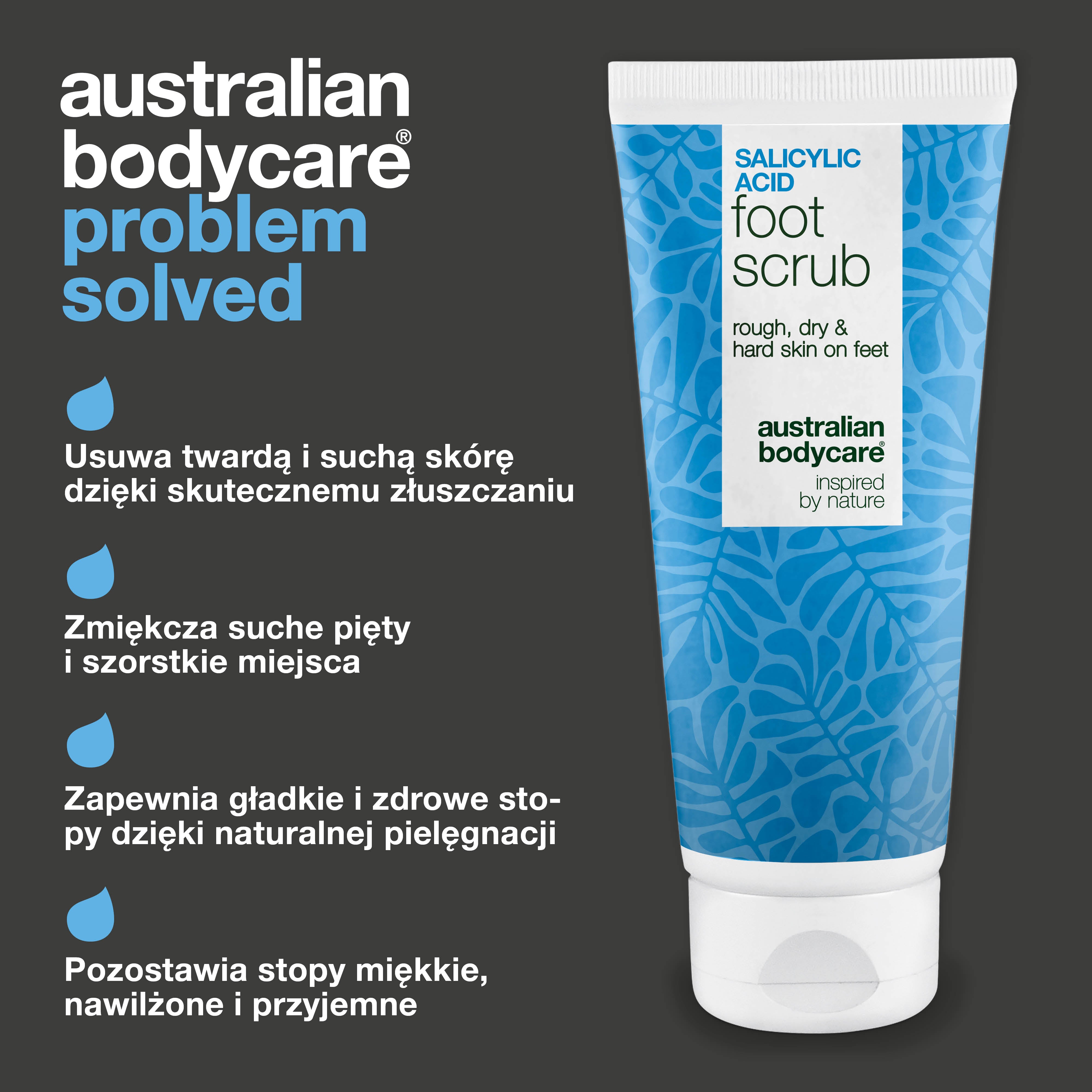 Peeling do stóp z kwasem salicylowym na suchą i szorstką skórę