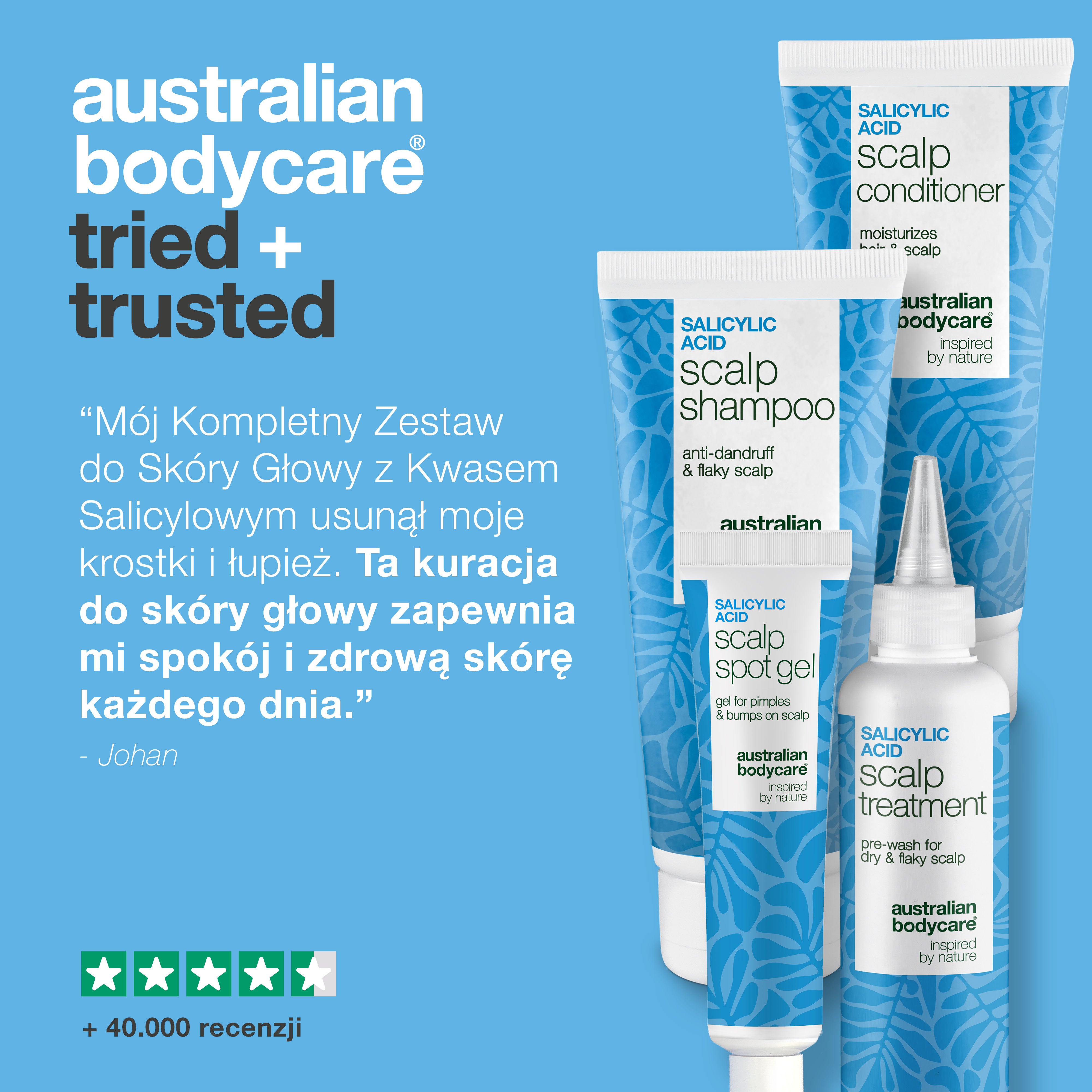 Tried and trusted: opinia klienta o zestawie – 4,5 gwiazdki na podstawie ponad 40 000 opinii