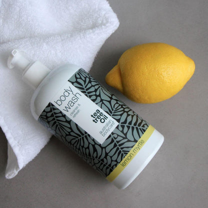 4 w cenie 3 Tea Tree Body Wash 500 ml Lemon Myrtle — specjalna oferta - Pakiet 4 Body Wash (500ml): Tea Tree Oil Lemon Myrtle