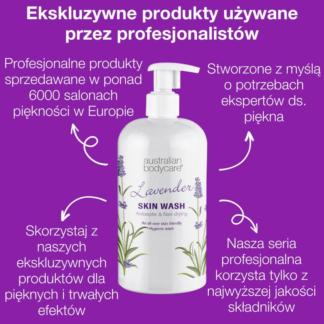 Lawendowy płyn do mycia ciała — Żel pod prysznic z olejkiem z drzewa herbacianego i lawendą do codziennego mycia ciała