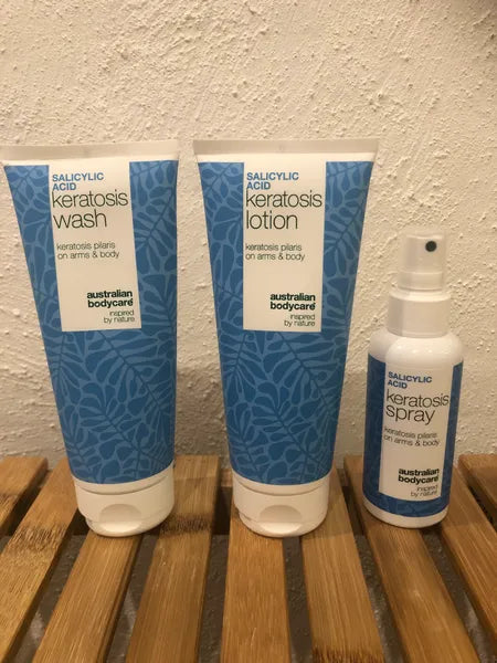 Efekt klienta keratosis pilaris – Monique L. 60% poprawy w 14 dni