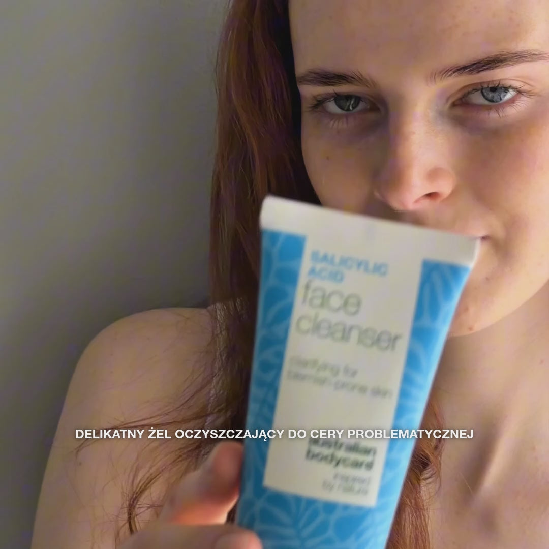 Żel do Mycia Twarzy z Kwasem Salicylowym na tłustą skórę — Cleanser z Kwasem Salicylowym redukuje zaskórniki, oczyszcza i wygładza skórę. Formuła z Kwasem Salicylowym.