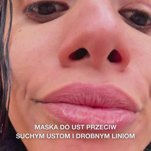 Maska do ust na suchość i pęknięcia – z witaminą B12 i kolagenem — Maska do ust na suchość i spierzchnięcia. Nawilża i regeneruje. Zawiera witaminę B12, kolagen i kwas hialuronowy.