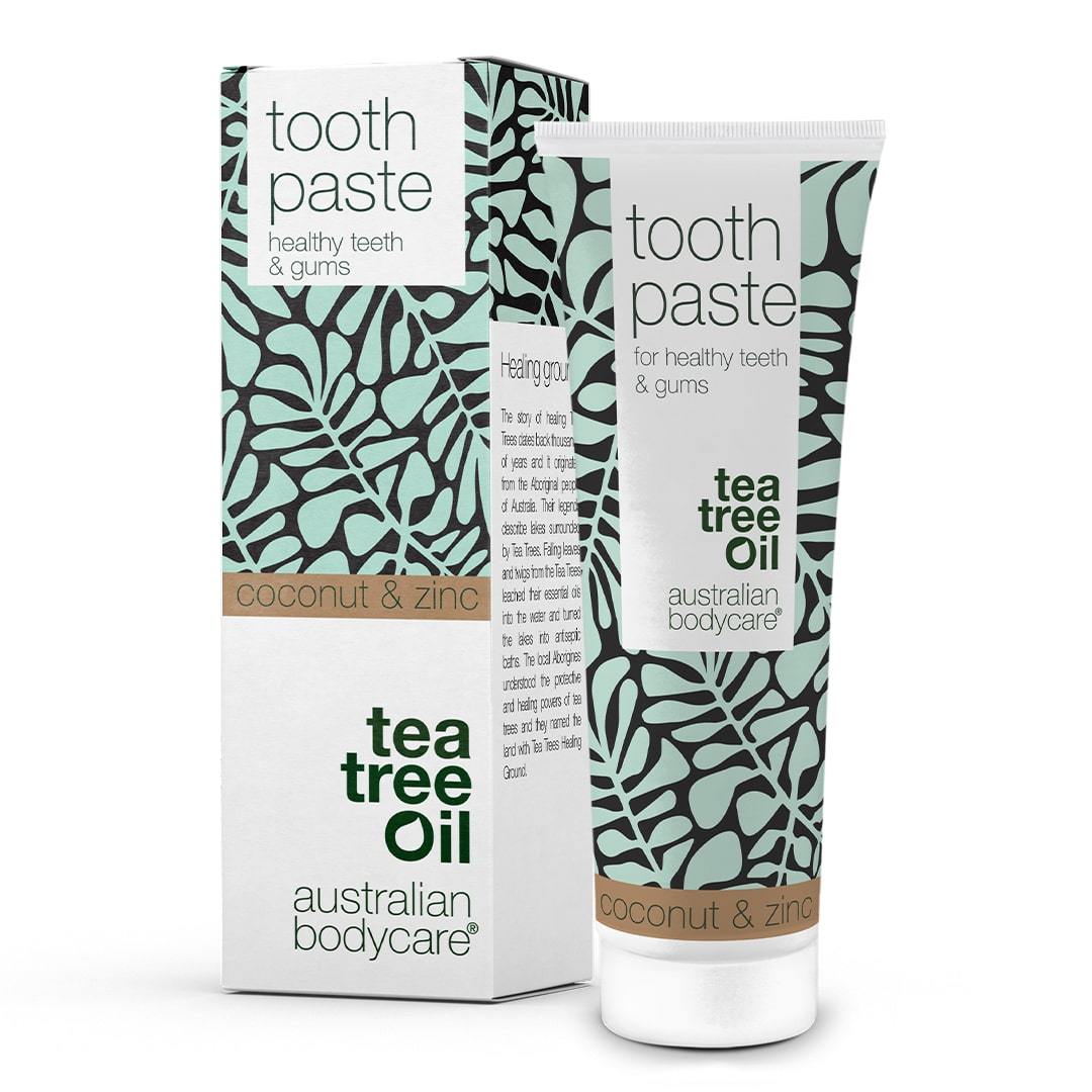Pasta do zębów z olejkiem z drzewa herbacianym - Dla dobrej higieny jamy ustnej i pielęgnacji przy zapaleniu dziąseł oraz pleśniawek w jamie ustnej