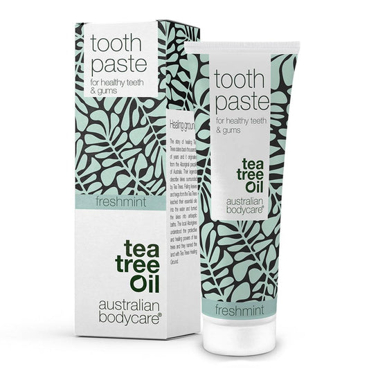 Pasta do zębów z olejkiem z drzewa herbacianym - Dla dobrej higieny jamy ustnej i pielęgnacji przy zapaleniu dziąseł oraz pleśniawek w jamie ustnej