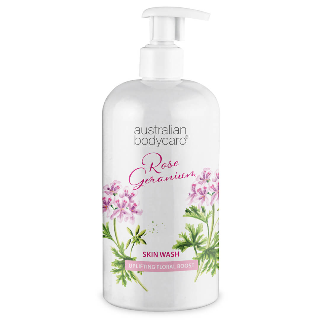 Płyn do mycia ciała z różą Australian Bodycare — Głęboko oczyszczający Płyn do mycia ciała z Tea Tree olejkiem i różą geranium