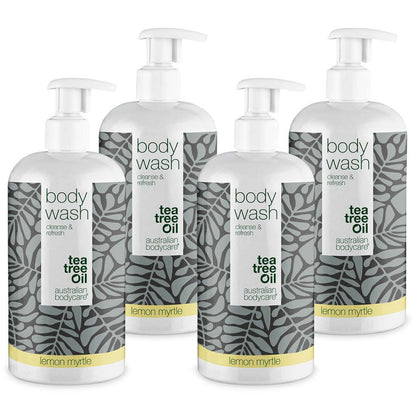 4 w cenie 3 Tea Tree Body Wash 500 ml Lemon Myrtle — specjalna oferta - Pakiet 4 Body Wash (500ml): Tea Tree Oil Lemon Myrtle